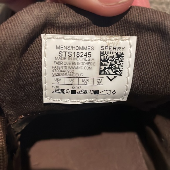 Sperry topsider new worn twice - Picture 3 of 4